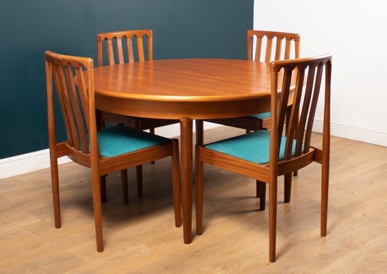 Teak Extendable Dining Table And Chairs, Teak Dining Room Table With 6 Chairs