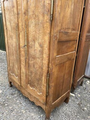 Antique French Walnut Provincial, French Country Armoire Wardrobe
