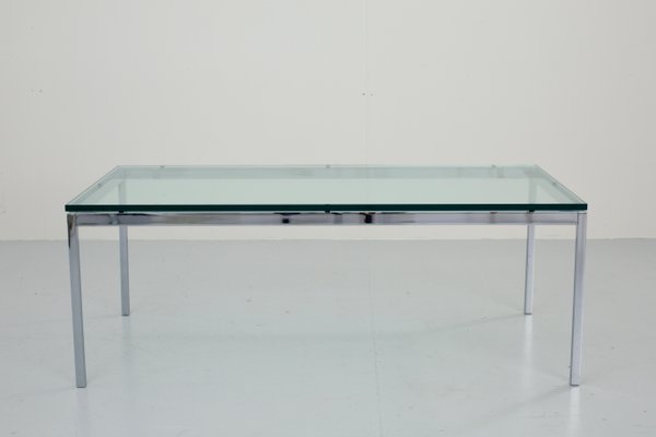 barbermaskine Egetræ Væk American Florence Coffee Table in Glass and Chrome by Knoll International,  1970s for sale at Pamono