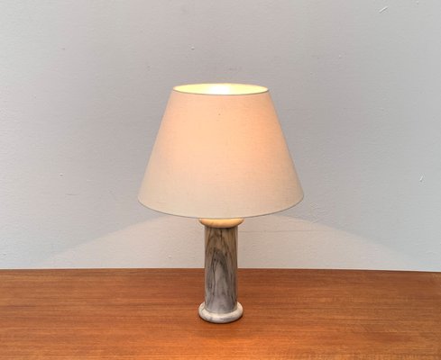 Vintage Postmodern Marble Table Lamp, How High Off The Table Should A Light Be