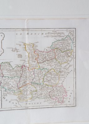 Map Of Northwest France Map Of Northwest France By Delamarche, 1806 For Sale At Pamono