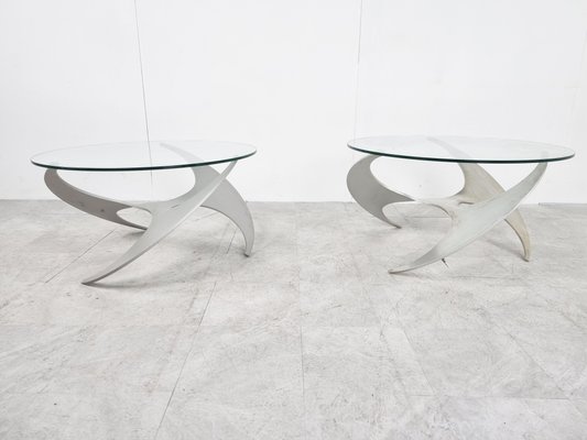 Vintage Propellor Coffee Tables By Knut Hesterberg For Ronald Schmitt 1960s Set Of 2 At Pamono Vintage Propellor Coffee Tables By Knut, Vintage White Coffee Table Set