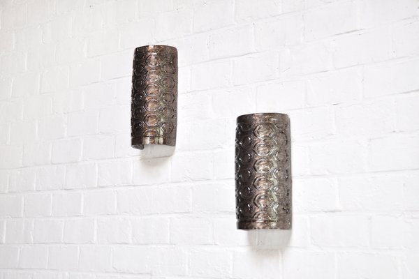Italian Murano Glass Wall Lights with Geometric Patterns, 1960s