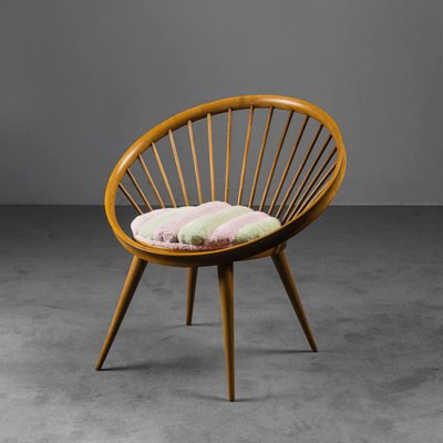 Poltrona rotonda vintage, anni '60 in vendita su Pamono