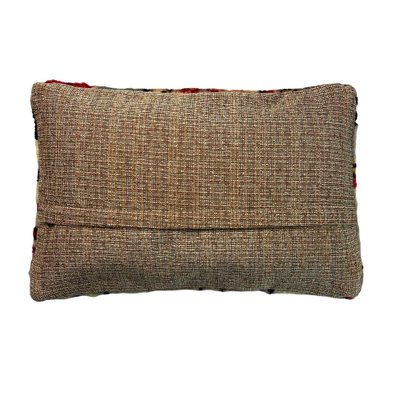 12x24 Decorative Pillow Cover Antique Anatolian Handmade Pillow Home Decor Pillow, Vintage Kilim Chair Cushion Turkish Brown Rug Pillow