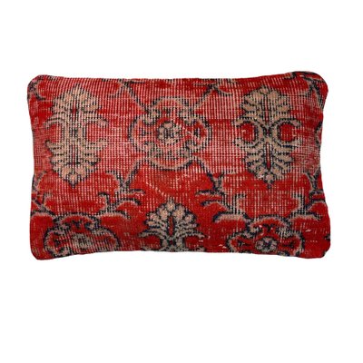 Large Vintage Turkish Handmade Rug Cushion Cover
