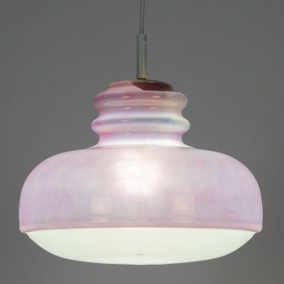 Purple Glass Pendant Lamp from Peill 