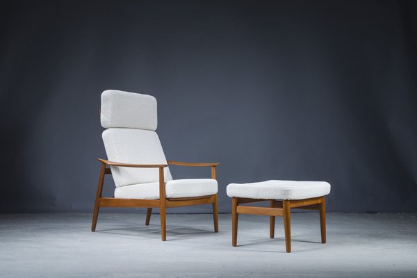 ☆希少北欧ビンテージ Arne Vodder ソファ+オットマン チーク ☆希少北欧ビンテージ Arne Vodder ソファ+オットマン チーク