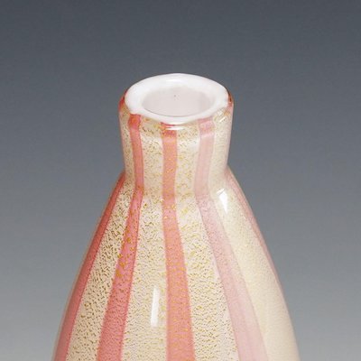 Present Time Vase Stripes Glass Rosa S 