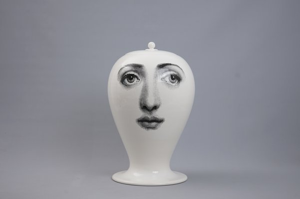 Modieus Betsy Trotwood Gewoon Large Vase by Piero Fornasetti for Bitossi for sale at Pamono