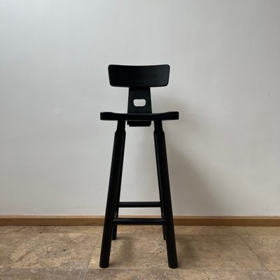 Mid Century Brutalist Black Bar Stools Set Of 2 For At Pamono Mid Century Brutalist Black Bar Stools, Ikea Bar Table And Stool Set