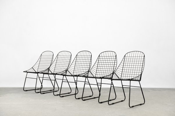 Mid century on sale modern wire chair