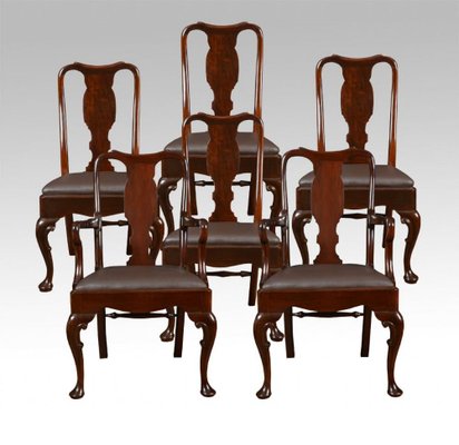 Queen anne dining chairs for cheap sale