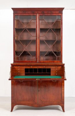 Antique Regency Mahogany Secretary Desk