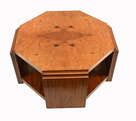Art Deco Octagonal Coffee Table For, Octagon Coffee Table Wood