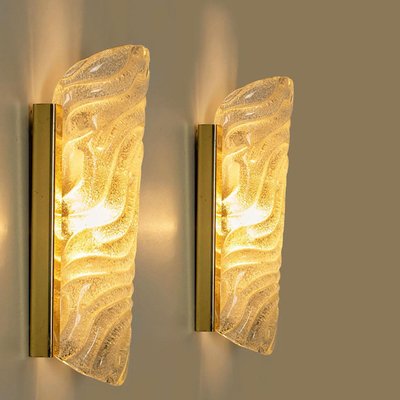 Wave glass sconce deals