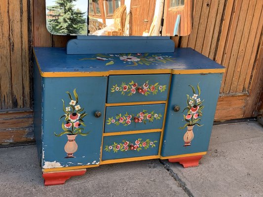 Painted wood dressing table discount