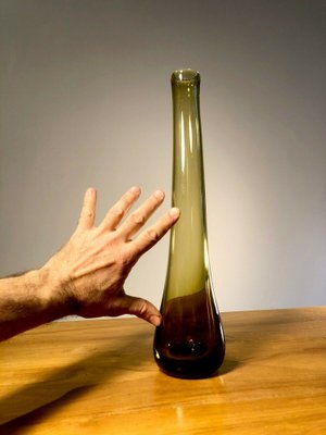 Bouteille en verre « Morandiane » série Gio Ponti pour venini Muran