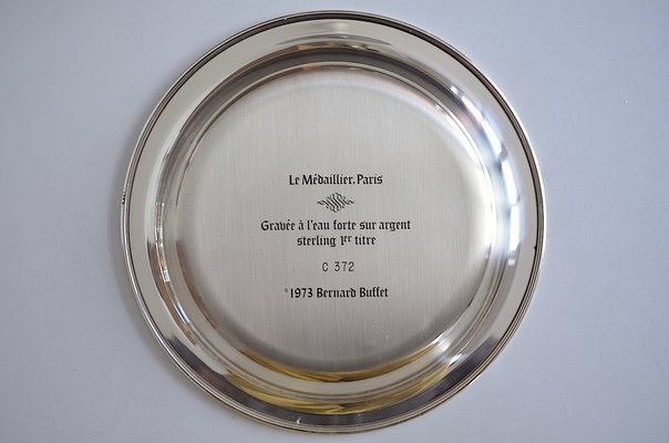 Sterling silver sale plate