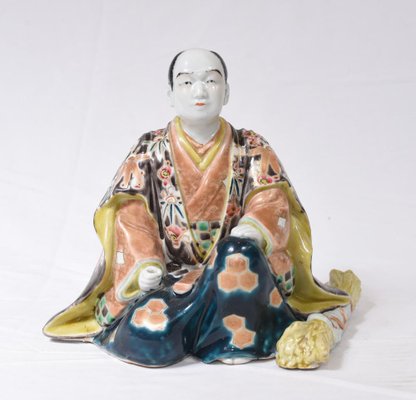 Japanese Kutani Male Figurine in Porcelain, 1890 for sale at Pamono