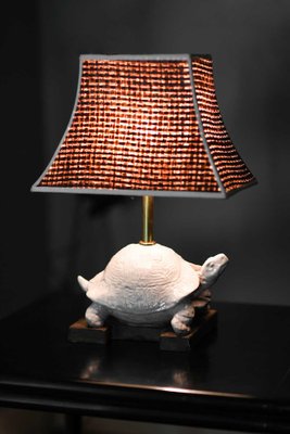 Ceramic Turtle Table Lamp by Zaccagnini 1970s for sale at Pamono