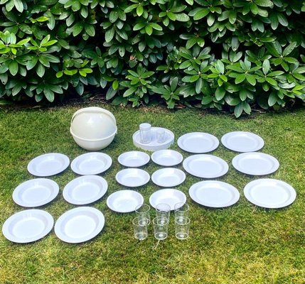 Guzzini - Happy Hour, PIC BOWL Picnic Set, Glasses, Plates, Trays and Picnic Tray - Multicoloured, 27.5 x 27 x h23.5 cm - 06430152 Guzzini - Happy Hour, PIC BOWL Picnic Set, Glasses, Plates, Trays and Picnic Tray - Multicoloured, 27.5 x 27 x h23.5 cm - 06430152