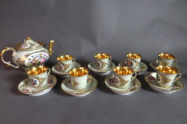 Servizio da tè o da caffè in porcellana, set di 21 in vendita su Pamono