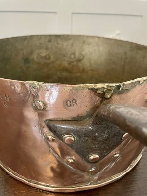 Ancienne Casserole En Cuivre étamé – 18 Cm, Gaz Et électrique, Qualité
