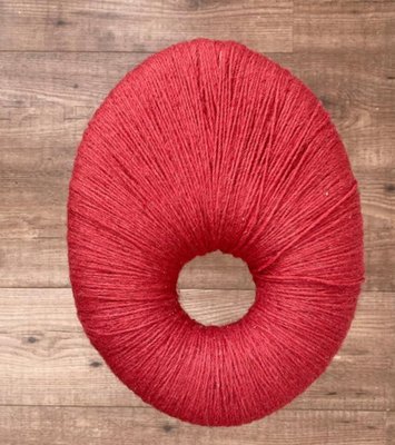 Red Metal and Wool Eskilstuna Three Pod Stool from Ikea, 1990s for