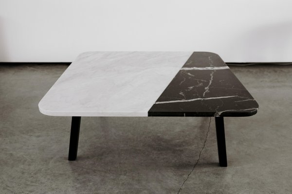 Coffee Table By Uncommon For At Pamono, 80cm Black Serena Round Marble Coffee Table