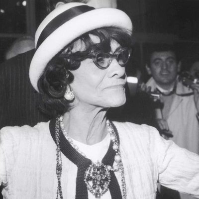 Coco Chanel After a Fashion Show in Paris Print for sale at Pamono