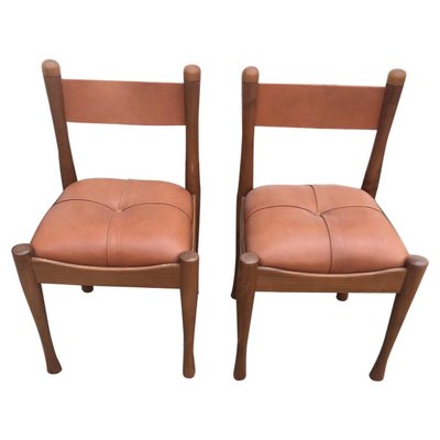Sedie da pranzo Mid-Century moderne di Silvio Coppola per Bernini, anni  '60, set di 2 in vendita su Pamono