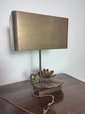 Water Lilly Table Lamp from Maison Charles, France, 1970s for sale