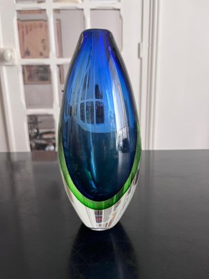 Flavio Poli　ムラノガラス/花器/ビンテージ/フラビオポリ Murano Flavio Polished Glass Vase by Flavio Poli for sale at Pamono