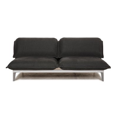Sofá cama de dos plazas Nova de tela gris Rolf Benz en venta en Pamono