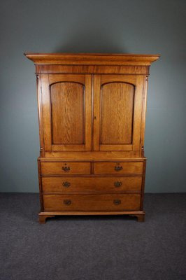 Antique linen 2024 press cabinet