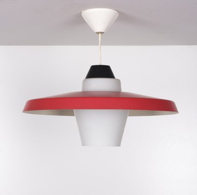 Pendant Lamp by Louis Kalff ビンテージ ランプ 北欧 stoop | Pendant Lamp by Louis Kalff in Wood and Glass