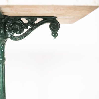Marble And Cast Iron Outdoor Table For, Outdoor Cast Iron Console Table