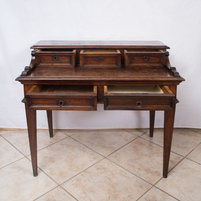 Antique 18th Century Louis XVI Desk in Solid Walnut