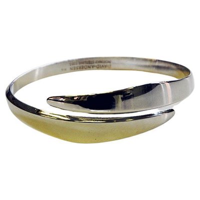 Norwegian Sterling Silver Bangle Bracelet by David Andersen 1960s for sale at Pamono