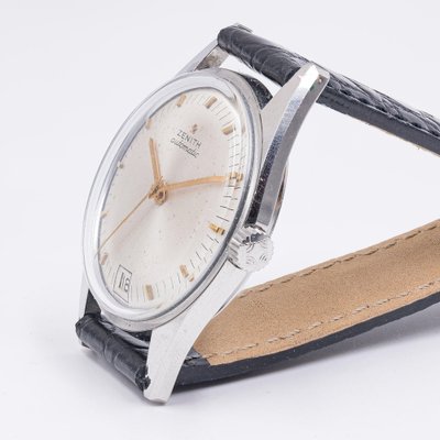 Orologio da polso vintage automatico in acciaio di Zenith, anni '60 in  vendita su Pamono