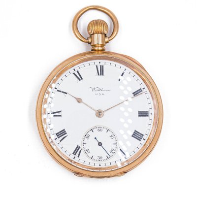 Orologio da tasca in oro 9K di Waltham, Stati Uniti, anni '20 in vendita su  Pamono