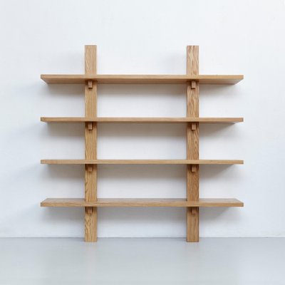 Column wood wall shelf deals