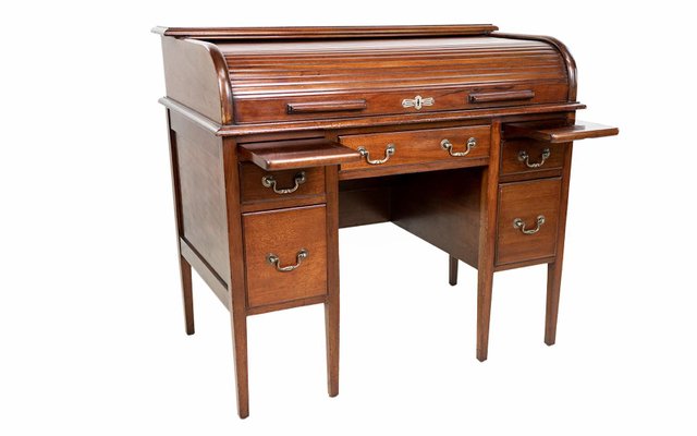 Edwardian Desk In Mahogany With Tambour Roll Top For At Pamono - Craigslist Md Patio Furniture