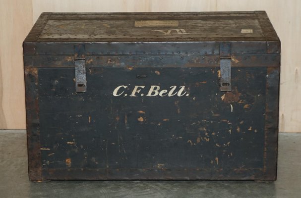 Original Fully Stamped Army & Navy CLS Steamer Campaign Trunk with