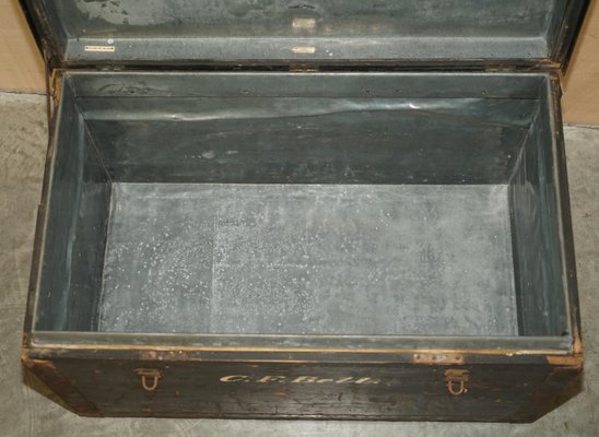 Original Fully Stamped Army & Navy CLS Steamer Campaign Trunk with