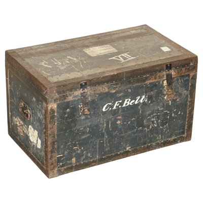 Original Fully Stamped Army & Navy CLS Steamer Campaign Trunk with