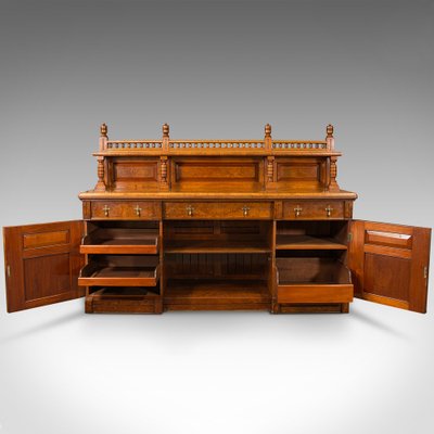 GroBes antikes Grand Sideboard schottisch Eiche Buffet Schrank viktorianisch C.1860