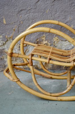 Rocking Chair in Rattan for sale at Pamono