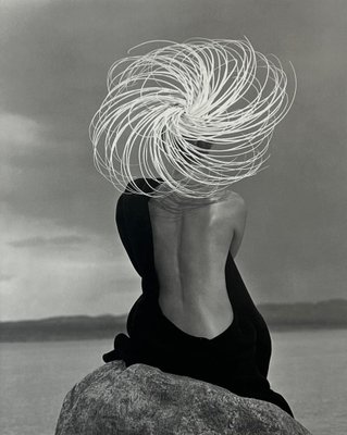 Herb Ritts, Female Fashion Zen Beach Hat, 2012, Photogravure
